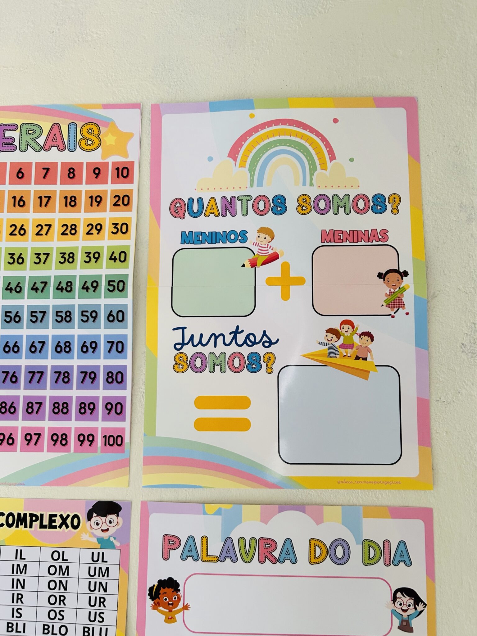 Kit Decora O Sala De Aula Arco Ris Ab C Recursos Pedag Gicos