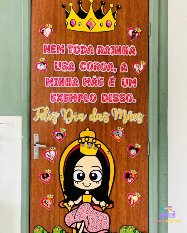 Painel de Porta Dia das Mães - Mãe Rainha