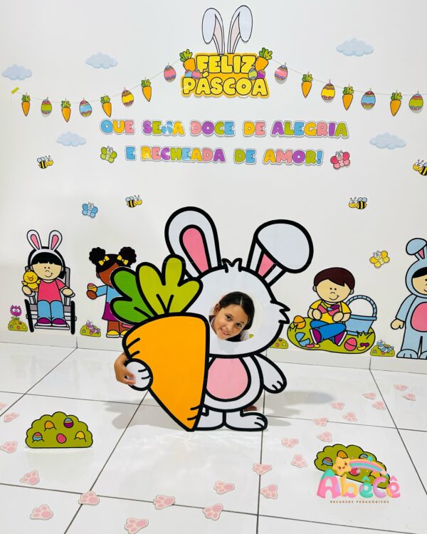 Painel Coelhinho da Páscoa 3D - Imagem 10