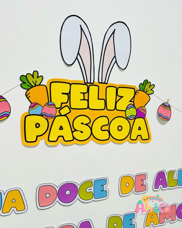 Painel Coelhinho da Páscoa 3D - Imagem 3