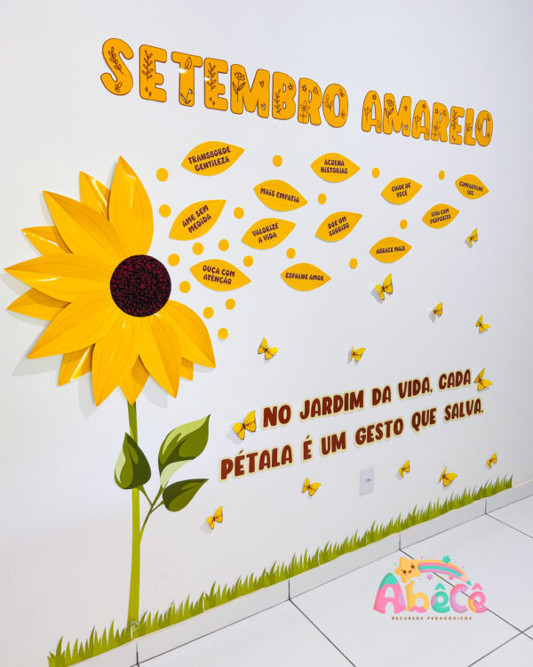 Painel Setembro Amarelo - Girassol - Imagem 3