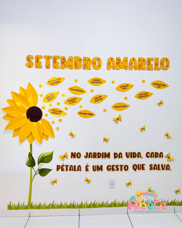 Painel Setembro Amarelo - Girassol - Imagem 5