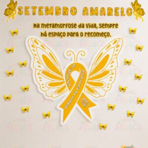 Painel Borboleta - Setembro Amarelo