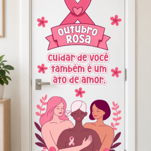 Painel de Porta - Outubro Rosa